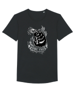 Cioară cu Diamant Tricou mânecă scurtă guler larg Bărbat Skater