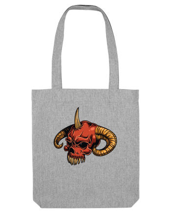 Evil Skull Heather Grey