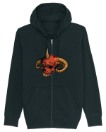 Evil Skull Hanorac cu fermoar Unisex Connector