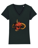 Evil Skull Tricou mânecă scurtă guler V Damă Evoker
