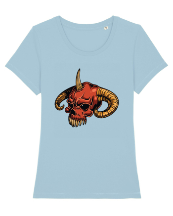 Evil Skull Sky Blue