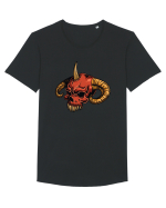 Evil Skull Tricou mânecă scurtă guler larg Bărbat Skater