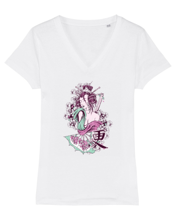 Geisha Samurai White