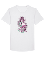 Geisha Samurai Tricou mânecă scurtă guler larg Bărbat Skater