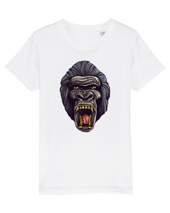 Gorilla Angry Face White