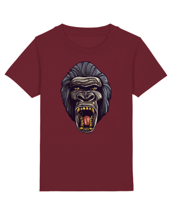 Gorilla Angry Face Burgundy