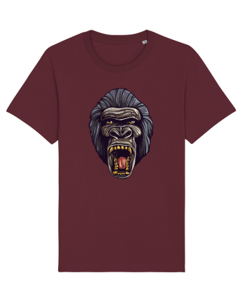 Gorilla Angry Face Burgundy