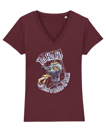 Pirate Skull Burgundy