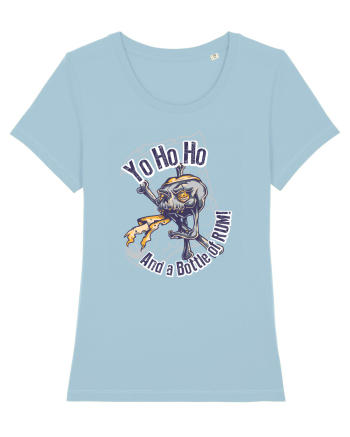 Pirate Skull Sky Blue