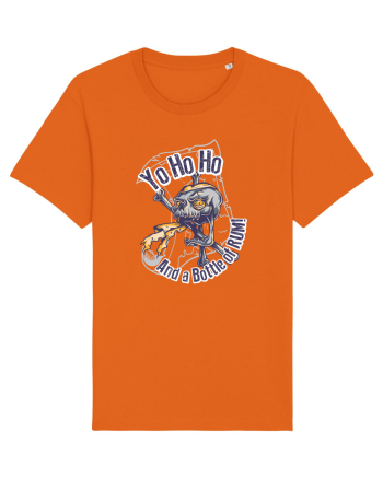 Pirate Skull Bright Orange