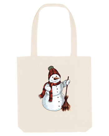 Retro Funny Snowman Natural