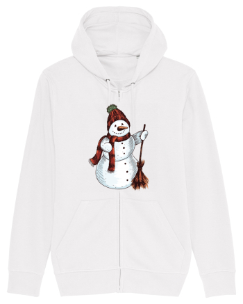 Retro Funny Snowman White