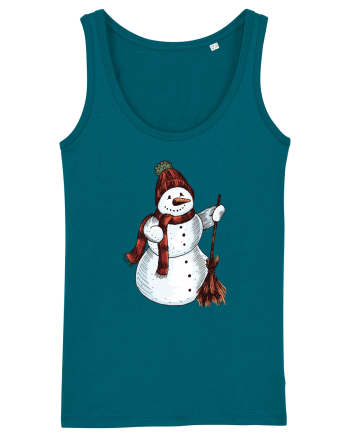 Retro Funny Snowman Ocean Depth