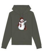 Retro Funny Snowman Hanorac Unisex Drummer