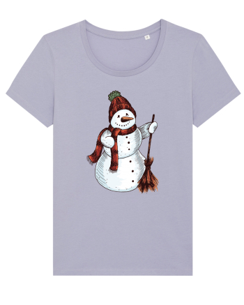 Retro Funny Snowman Lavender