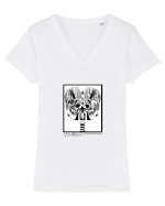 Deep Space Psychosis Tricou mânecă scurtă guler V Damă Evoker