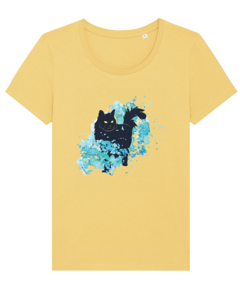 Watercolor Black Cat Jojoba