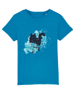 Watercolor Black Cat Tricou mânecă scurtă  Copii Mini Creator