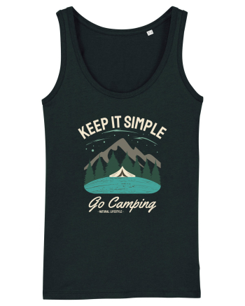 Keep it simple go camping Black