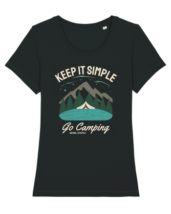 Keep it simple go camping Black