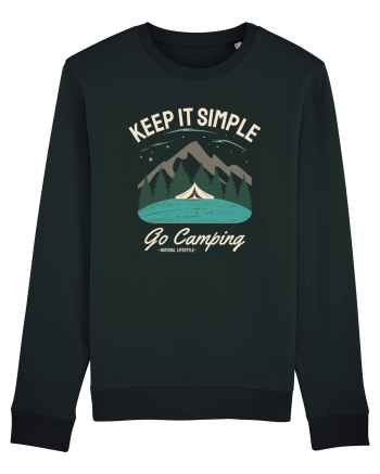 Keep it simple go camping Black