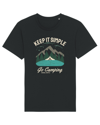 Keep it simple go camping Black
