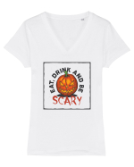 BE SCARY ! Tricou mânecă scurtă guler V Damă Evoker