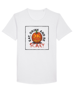 BE SCARY ! Tricou mânecă scurtă guler larg Bărbat Skater