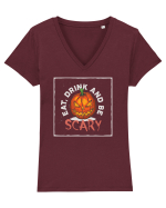 BE SCARY ! Tricou mânecă scurtă guler V Damă Evoker