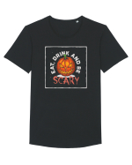 BE SCARY ! Tricou mânecă scurtă guler larg Bărbat Skater