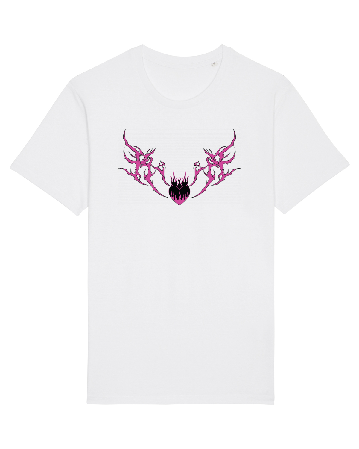 Tricou mânecă scurtă Unisex Rocker White