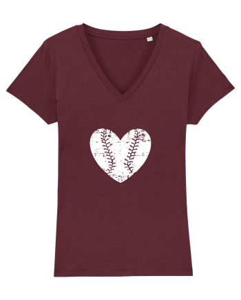 Baseball Love Burgundy