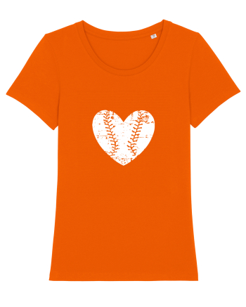 Baseball Love Bright Orange