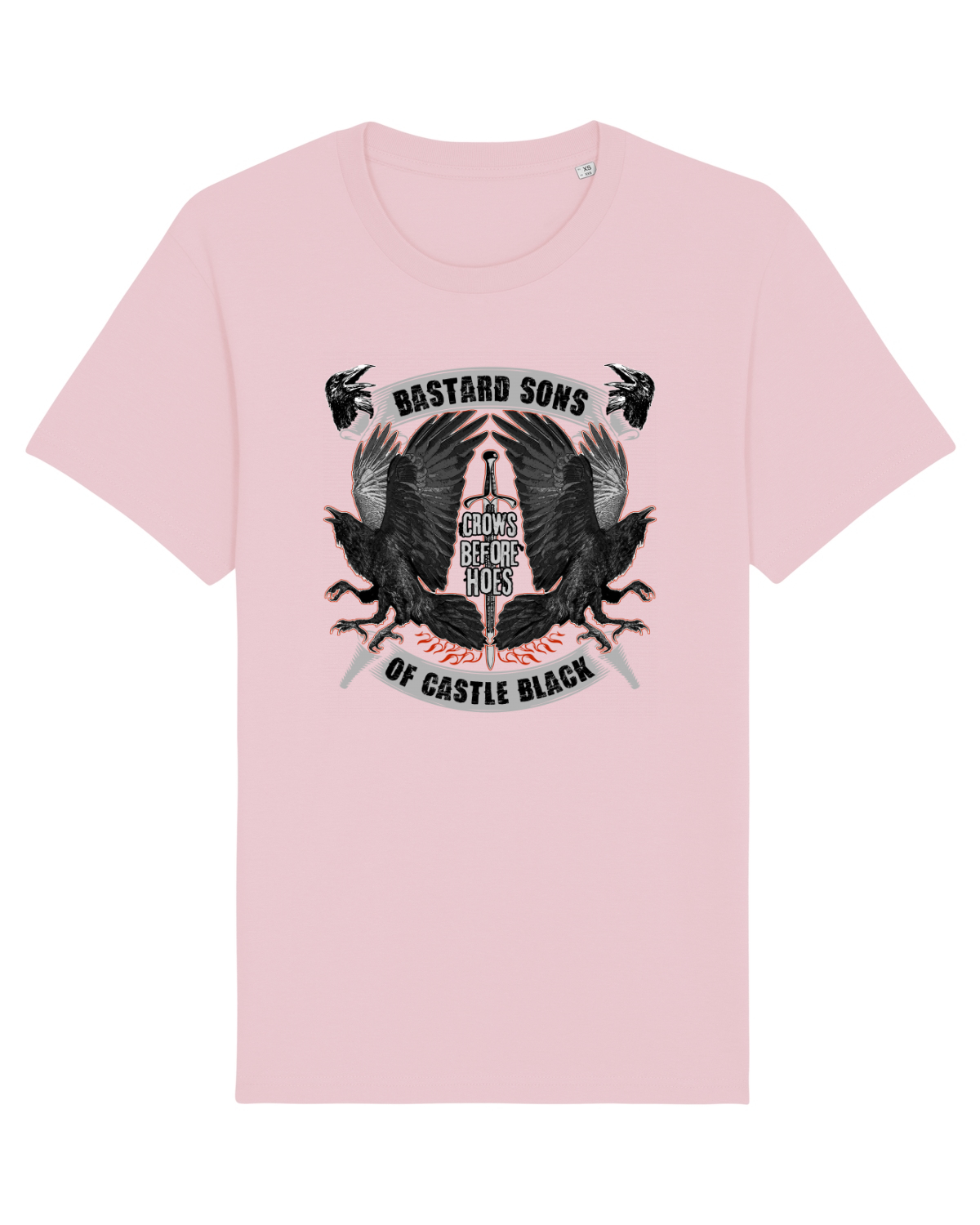 Tricou mânecă scurtă Unisex Rocker Cotton Pink