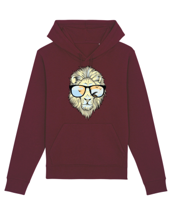 Leu Cool cu Ochelari Burgundy
