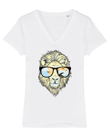 Leu Cool cu Ochelari White