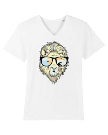Leu Cool cu Ochelari White