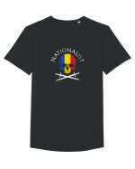 Nationalist Tricou mânecă scurtă guler larg Bărbat Skater