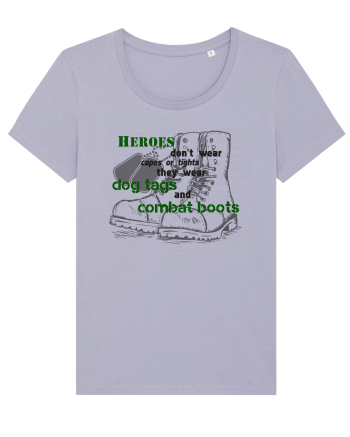 Dog tags and combat boots Lavender