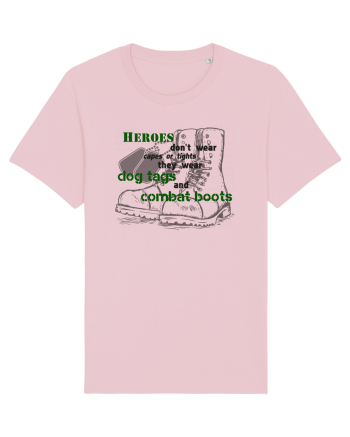 Dog tags and combat boots Cotton Pink