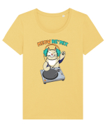 Meow Re'mix Tricou mânecă scurtă guler larg fitted Damă Expresser
