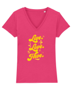 Live Love Hive Tricou mânecă scurtă guler V Damă Evoker