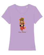 Happy Birthday Tricou mânecă scurtă guler larg fitted Damă Expresser