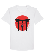 Business Samurai Tricou mânecă scurtă guler larg Bărbat Skater