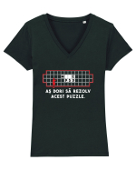 Puzzle funny Tricou mânecă scurtă guler V Damă Evoker