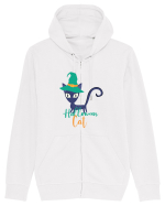 Halloween Cat Hanorac cu fermoar Unisex Connector