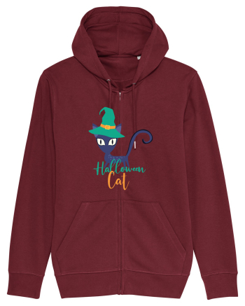 Halloween Cat Burgundy