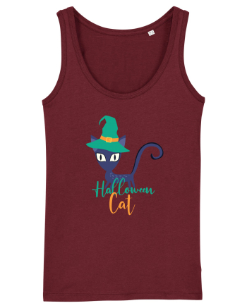 Halloween Cat Burgundy