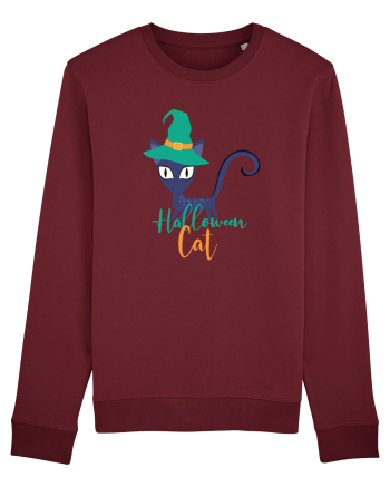 Halloween Cat Burgundy