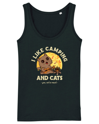 I like camping and cats Black